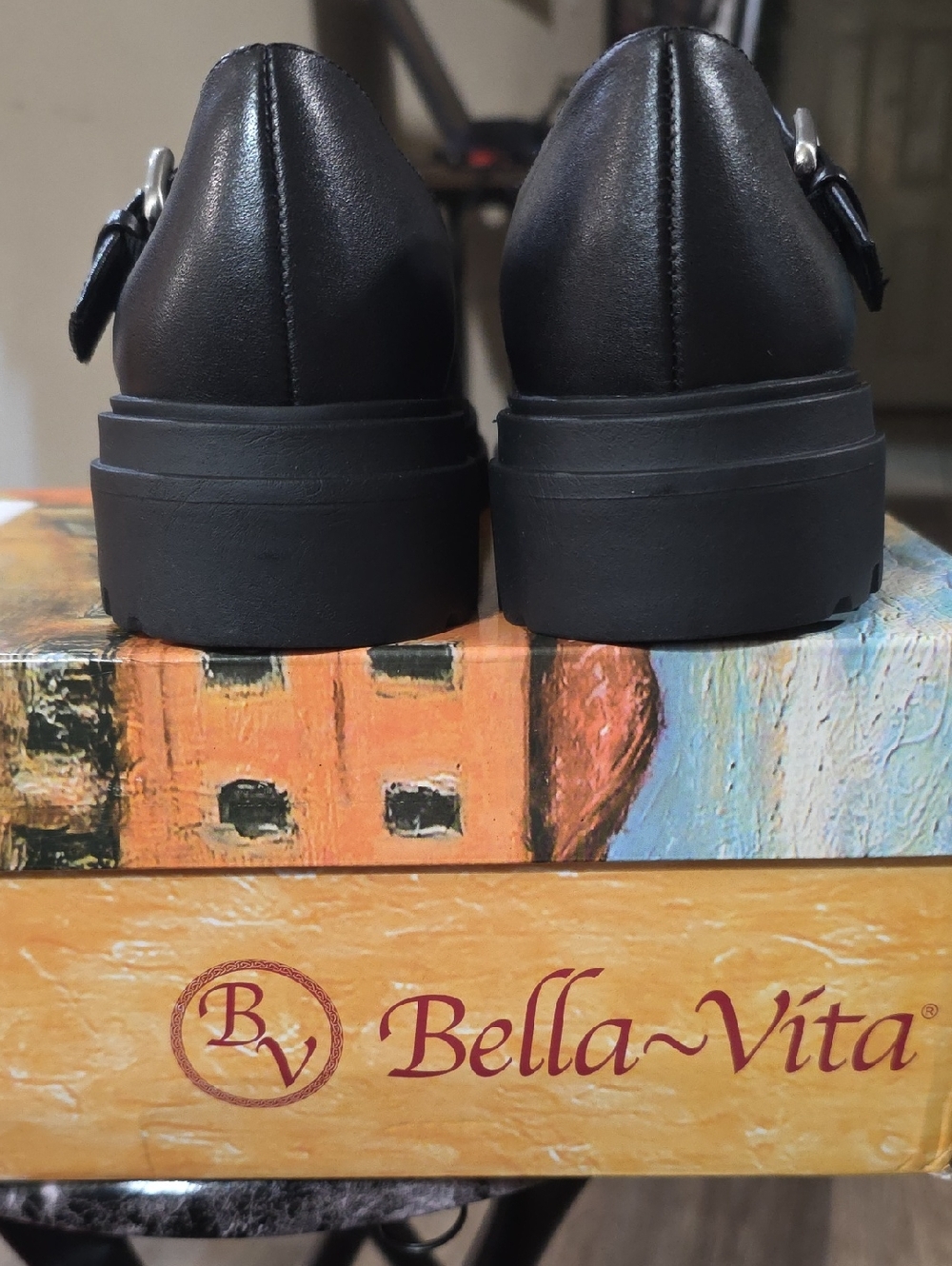 Bella Vita Black Chunky Mary Jane Mule with Buckle. 🥰 - Picture 4 of 5